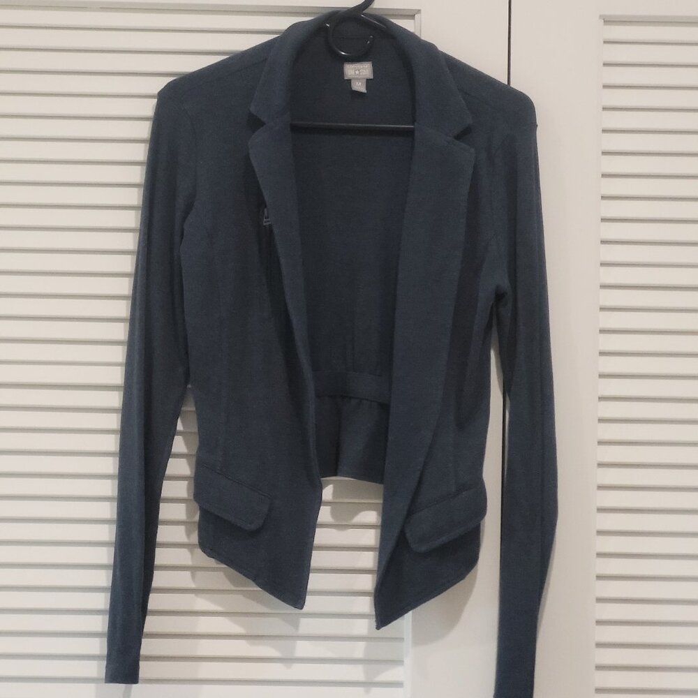 Converse One Star x Target Womens Soft Blazer Medium M Blue Grey 4 Pockets AS IS